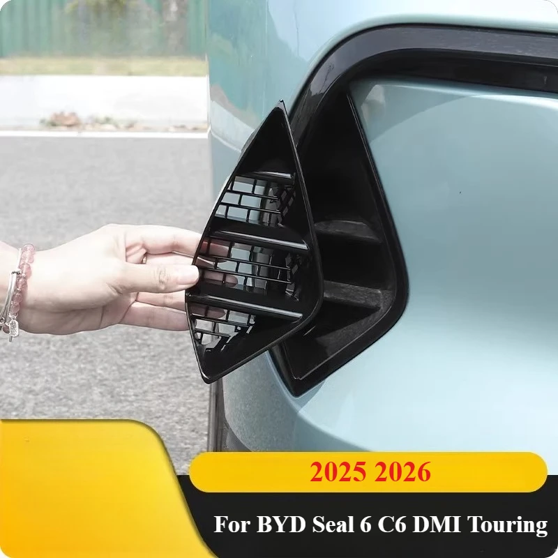 

For BYD Seal 6 C6 DMI Touring 2025 2026 Front Bumper Air Intake Protective Cover Car Styling Modification Accessories