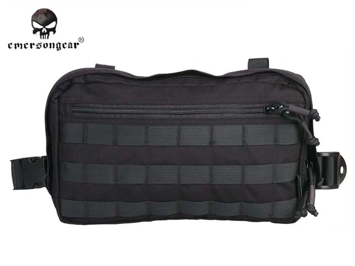 EMERSONGEAR-EDC Chest Recon Bag, Tactical Pouch, Outdoor, Hunting, Black, EM9285BK