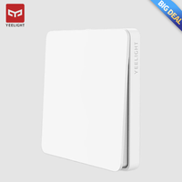 Yeelight Smart Wall Switch 220V 1/2/3 Gang 86*86*60mm Button Panel Self-Rebound Design Support for Smart Lamp and Normal Light