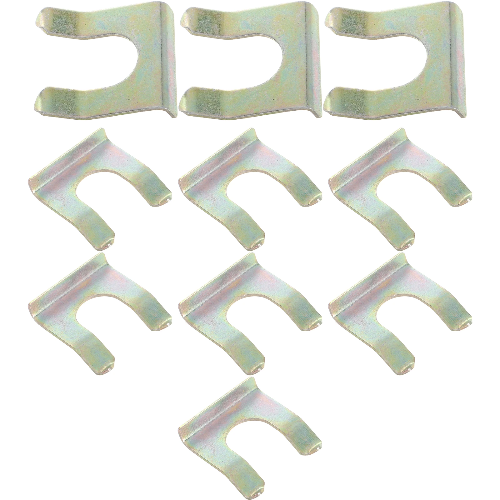 10 PCS Brake Line U Clip Iron Fuel Line Holder Parking Brake Cable Retainer Kit Positioning Retaining Clamp For Fastener