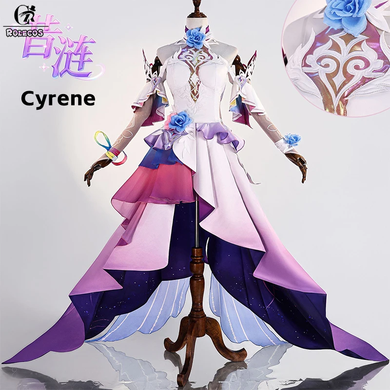

ROLECOS Game Honkai Star Rail Honkai Impact 3rd Cyrene Cosplay Costume Women Halloween Carnival Role Play Uniform Sexy Dress