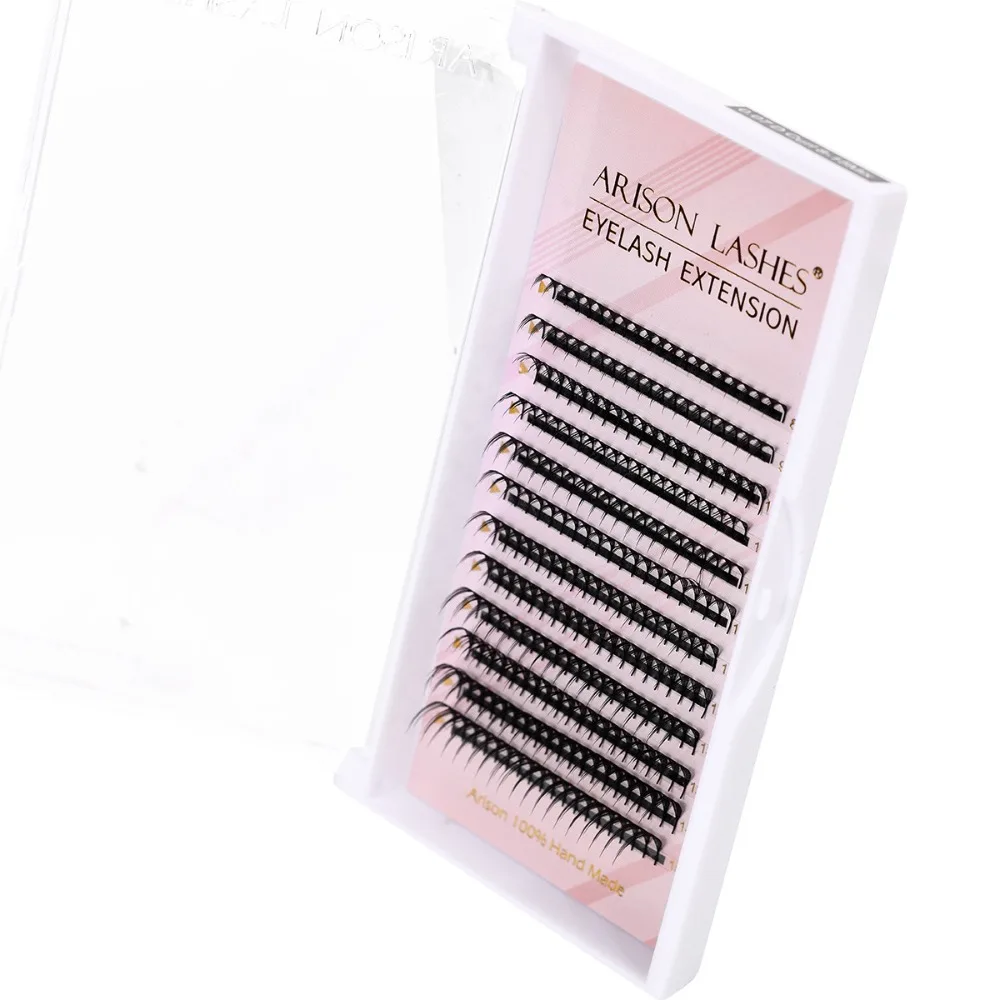 Torre de folha segmentada cílios postiços folha torre ponta 8-15mix individual cluster cílios longa duração diy extensões de cílios