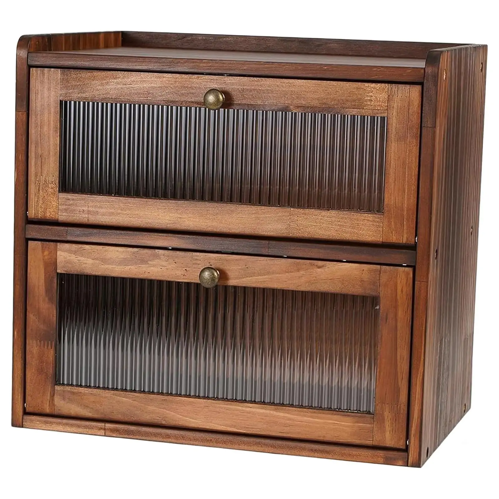 

Double Layer Bread Box for Kitchen Countertop Bread Holder for Pantry Bakery