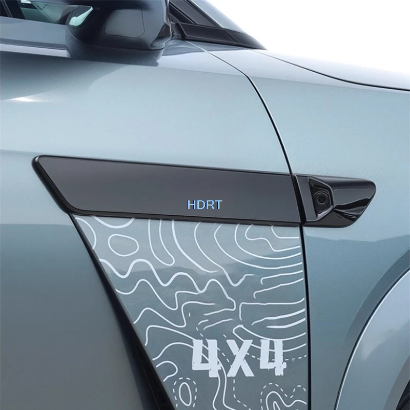 ل BYD سيليون 8/أسد البحر 8/تانغ L 2025 + نمط السيارة الباب الأمامي درابزين لوحة أوراق علامة جانبية ملحقات الكاميرا ملصق خارجي #5