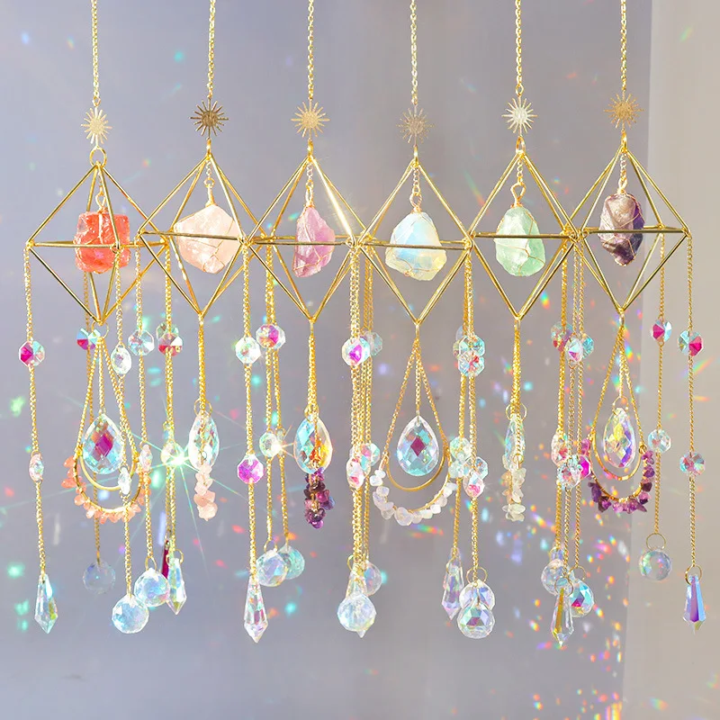Sonnenfänger, Wandbehang, Kristall-Windspiel, Prisma, Sonnenfänger, Regenbogenmacher, Lichtfänger, Gartendekoration, Auto, Ornamente, Geschenk