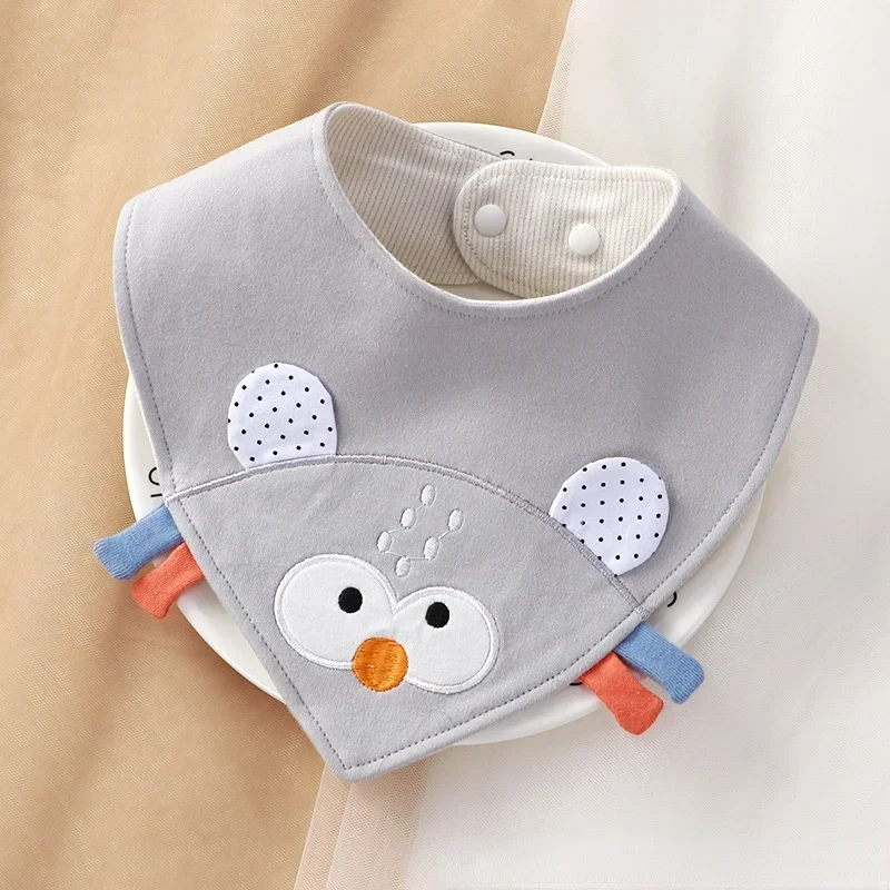 Cute Cartoon Bear Rabbit Lion Baby Bandana Bib Newborn Feeding Towel Soft Cotton Burp Cloths for Baby Girls Boys Saliva Towels