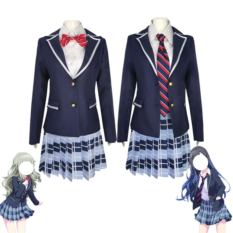 Disfraces de Cosplay de Anime Hatsune Mikuu: ropa de actuación de escenario colorida, uniformes escolares para niñas, Shiraishi An Kusanagi Nene