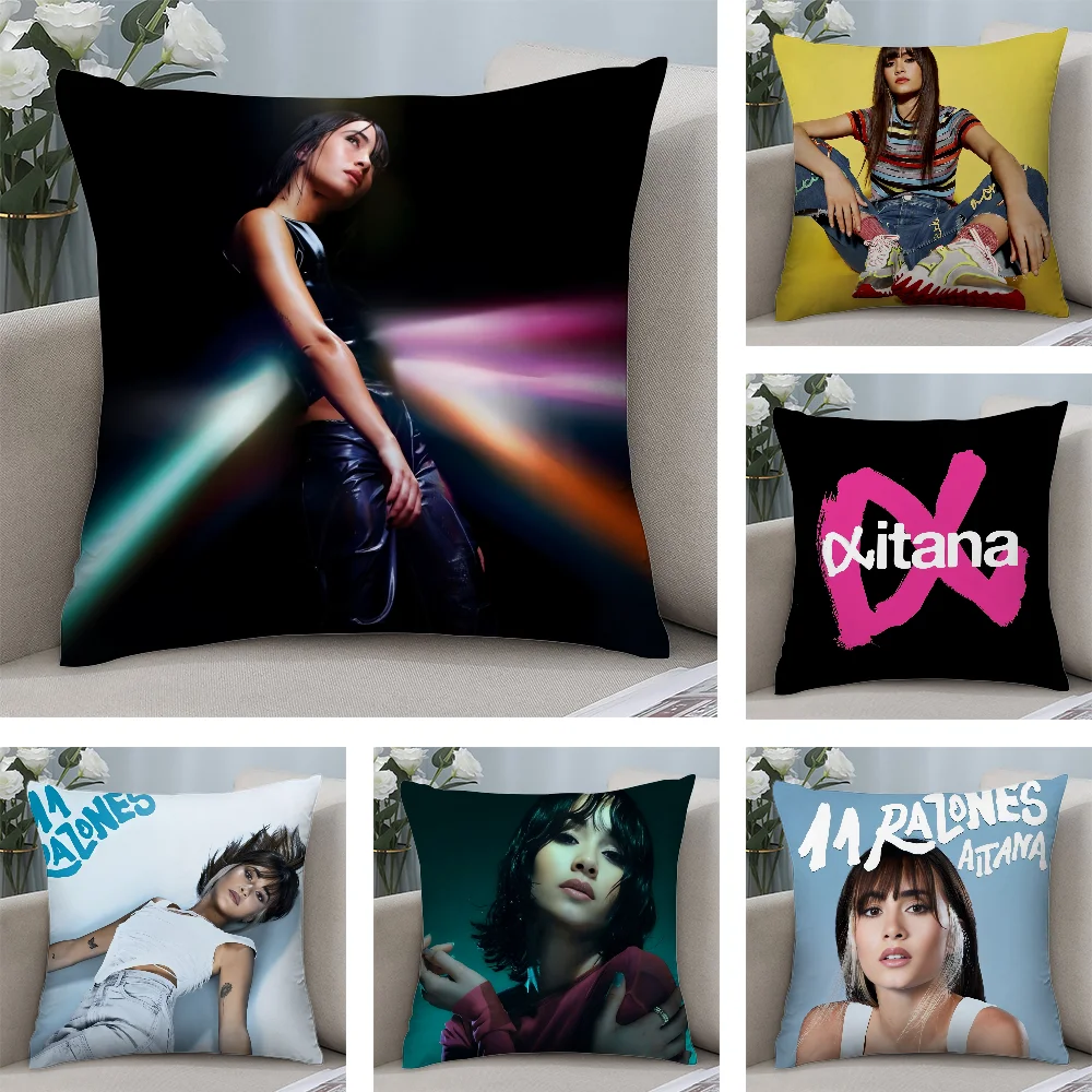 

Singer A-Aitana Alpha Pillow Case Short Plush Pillow Covers Sofa Decorative Gift Home Double-sided Printing Cushion Cover