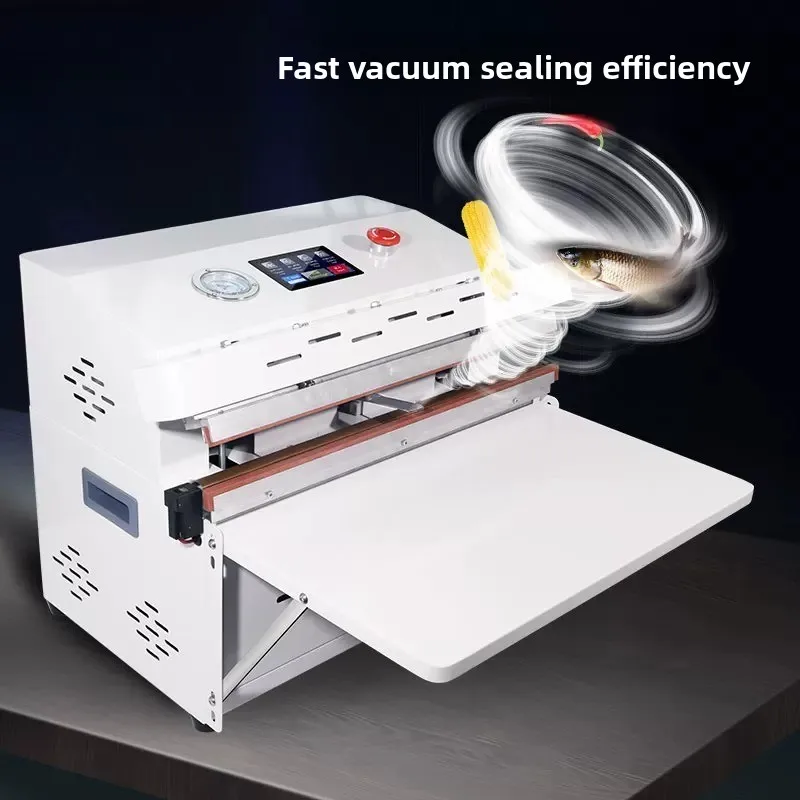 External vacuum machine sealing machine, commercial fully automatic industrial food vacuum bag packaging machine