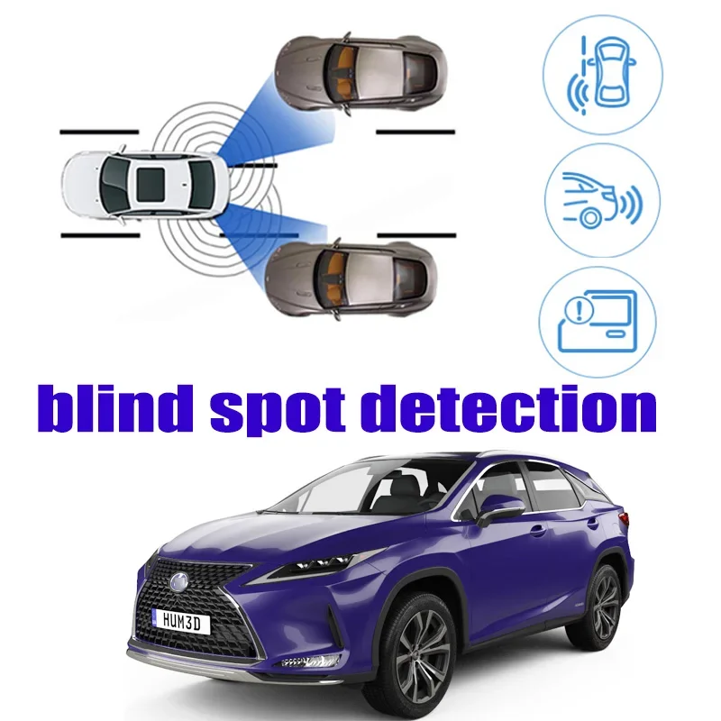 For Lexus LX J200 2012~2020 Car BSD BSA BSM Blind Area Spot Warning Safety Drive Alert Mirror Rear Radar Detection System