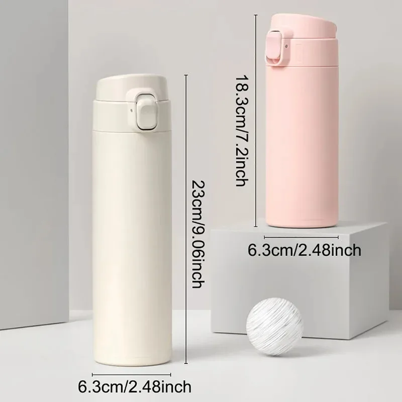 350ml 500ml stainless steel insulated vacuum flask, portable travel thermos bottle, bpa free hot cold food and drink container