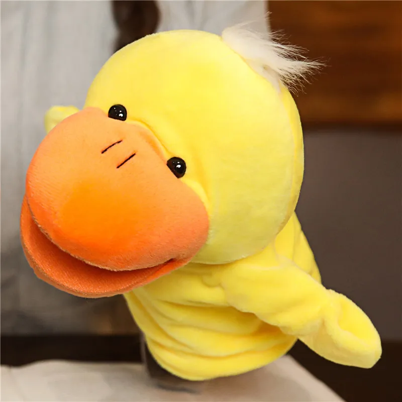 Animali di peluche ripieni Giocattoli Mano Dito Storia Burattino Bambole Kawaii Giocattoli educativi per bambini Leone Elefante Coniglietto Scimmia Regali per bambini