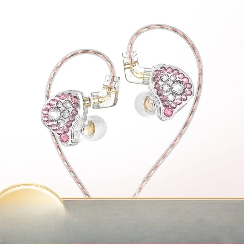 Live monitoring earphones Hanging ear in ear computer sound card earphone monitor Heavy bass earplugs removable