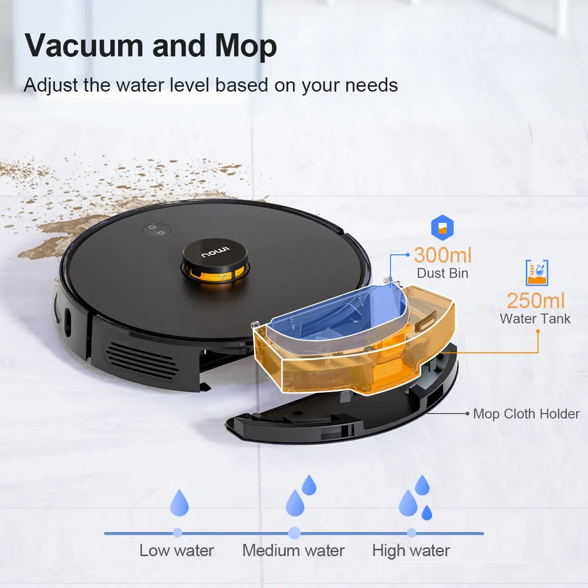 IMOU Robotic Self Empty Vacuum Cleaner Robot Strong Suction 4500Pa Sweeper Aspirador Friegasuelos Home Appliance Fast Shipping