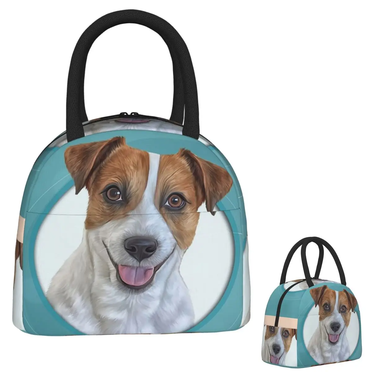 

Dog Jack Russell Terrier Drawing, Illustration Funny Dog Lunch Bags Insulated Bento Box Lunch Tote Picnic Bags Thermal Bag