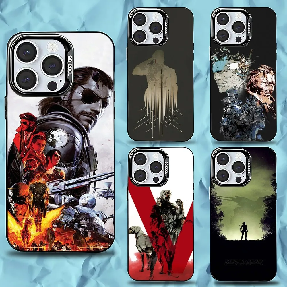 

Metal Gear Solid MGS Phone Case For iPhone 16,15,14,13,12,11,Pro,Max,Plus,Mini,XS,SE Anti Fall Black Matte Hard Bumper