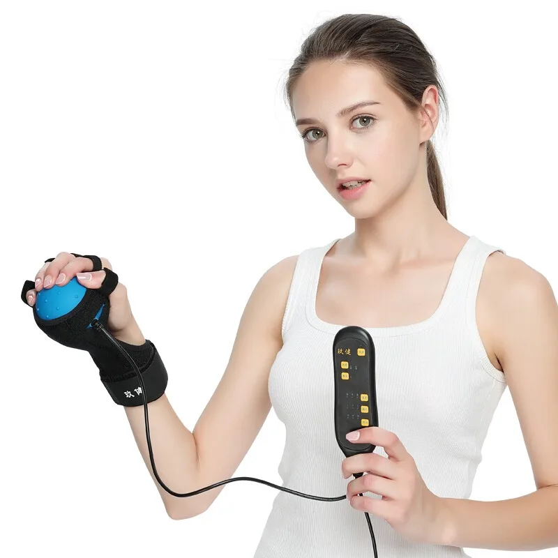 

Electric Hand Massage Ball Infrared Therapy Hot Compress Stroke Hemiplegia Finger Rehabilitation Recovery Training Machine