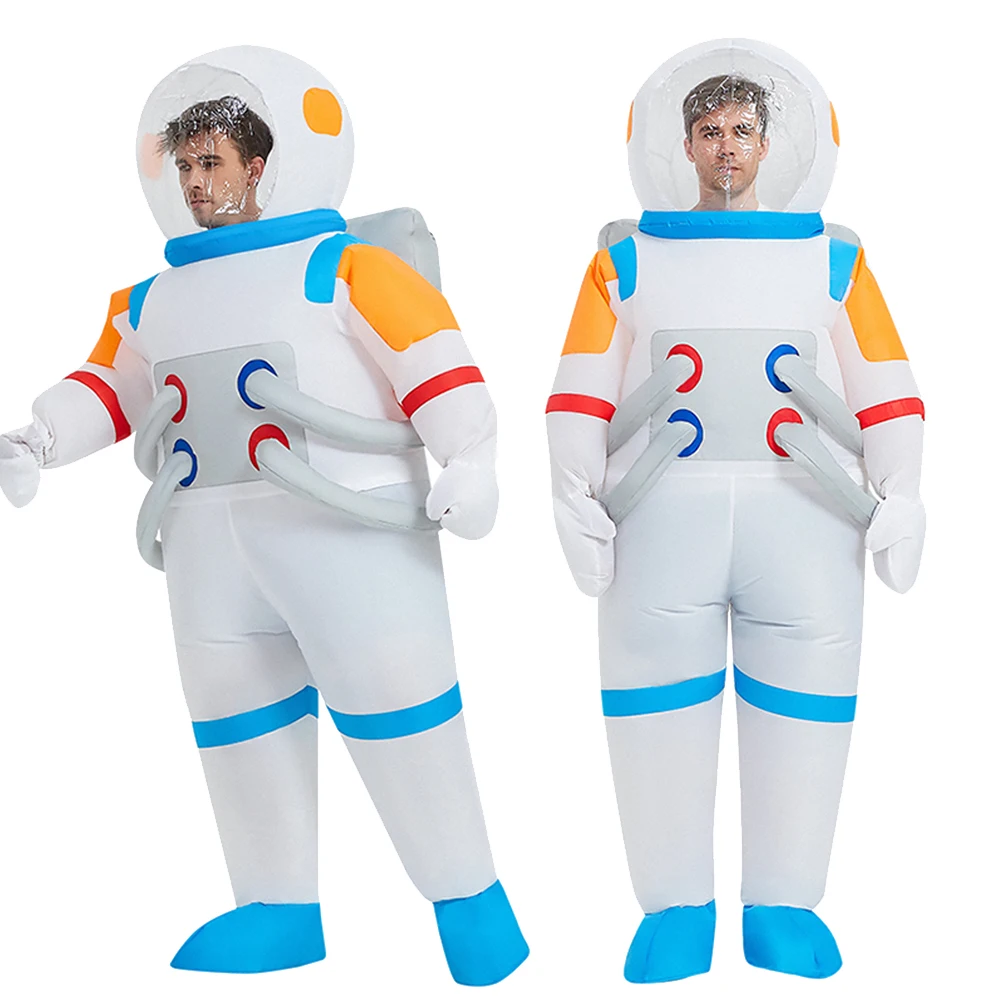 Astronaut Inflatable Cosplay Costume Outfits Halloween Carnival Party Disguise RolePlay Suit For Female Male Adult