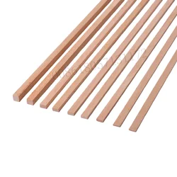 Custom Natural Beech Wood Strips Slats 40 Pieces, Thickness 0.6mm to 2mm, Widths 2mm to 7mm, for DIY Furniture Woodworking