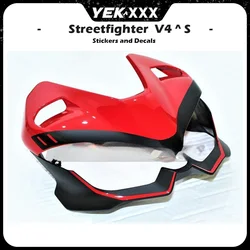 V4 V4S Motorcycle Fairing Shell Sticker Decal Lines Headshell Hood Sticker Decal For Ducati Streetfighter V4 V4S