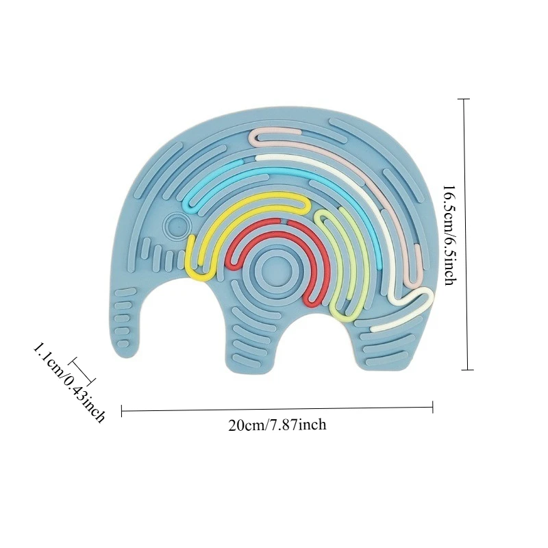 1 pçs placa de atividade sensorial relaxante ansiedade tdah autismo alívio do estresse haste de silicone colorido dedo descompressão crianças brinquedos presentes