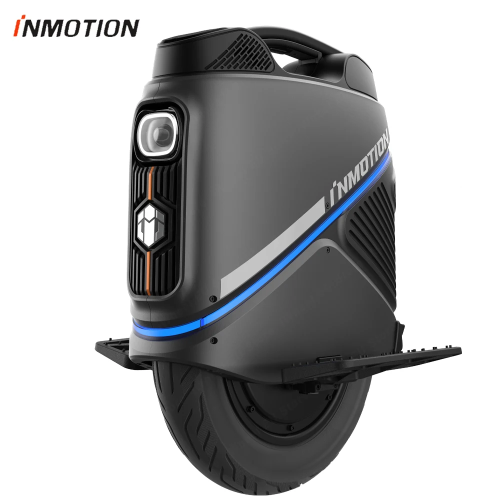 Monociclo Eléctrico INMOTION V9 en Stock en la UE, 84V 750Wh, Motor de 1000W, Suspensión de 60mm, Luz LED, Luz Intermitente, el Más Reciente