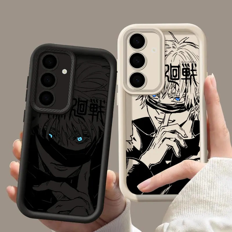 Jujutsu Kaisen Anime S24FE Phone Case For Samsung Galaxy S24 S23 S21 S20 Fe S25 Ultra S22 Plus Shockproof Back Cover Gojo Yuji