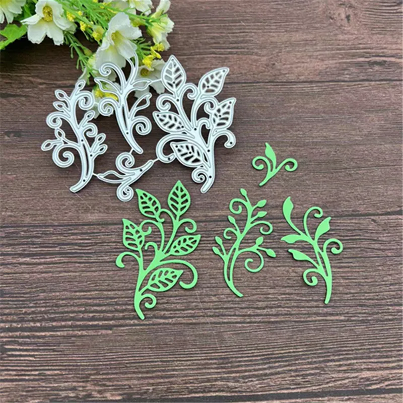 Leaf 4 Metal Cutting Dies Stencils For DIY Scrapbooking Decorative Embossing Handcraft Template