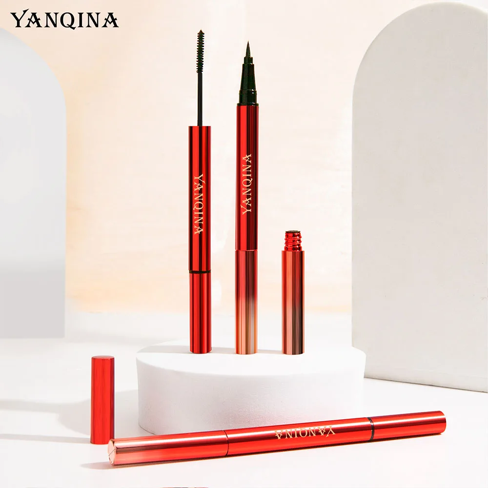 2-in-1 Dense Mascara Fast-Forming Easy-use Mascara For Women Girls