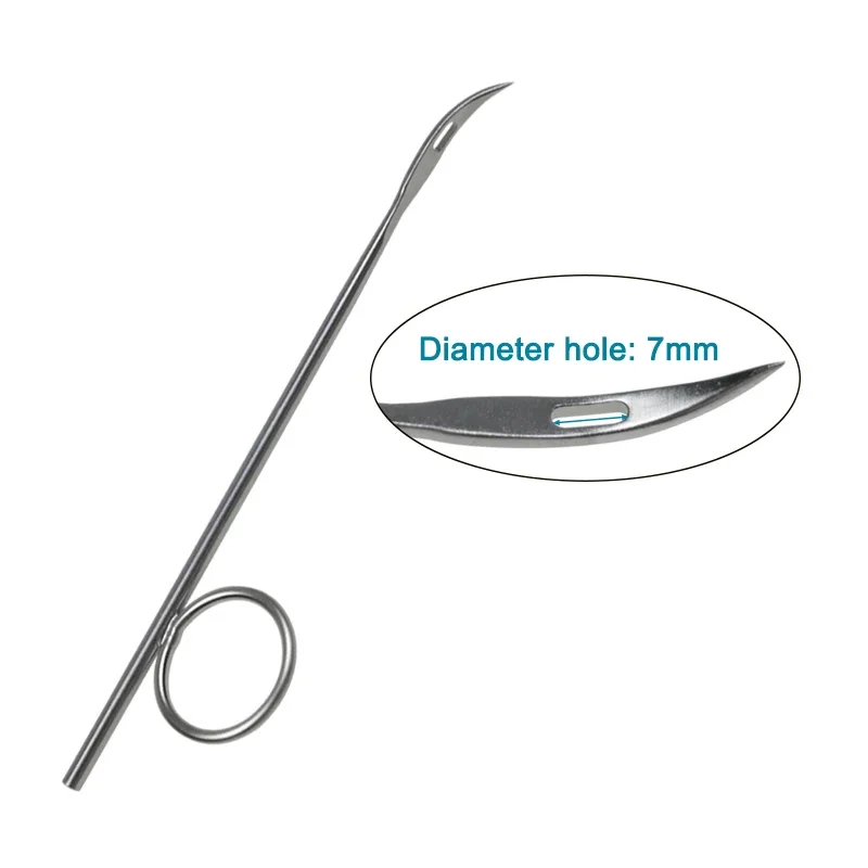 

GREATLH Autoclavable Orthopedic Suture Wire Guide Orthopedic Veterinary Instrument Stainless Steel