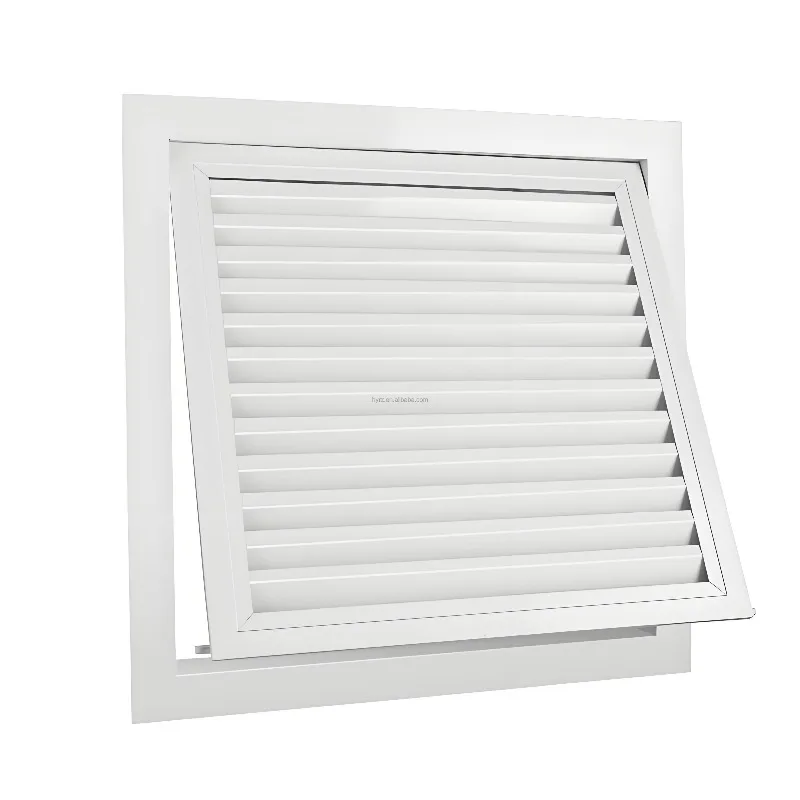 

Aluminium hinged return grille with optional mesh grille air diffuser for air supply