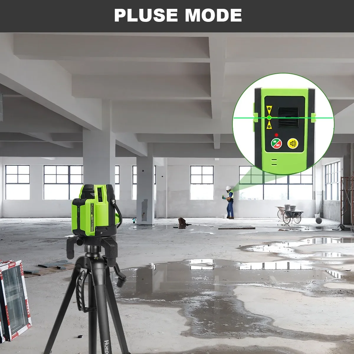 zz Laser Level Multi-Line Cross Lines Laser Green Beam Selbstnivellierendes Werkzeug mit Plumb Dot
