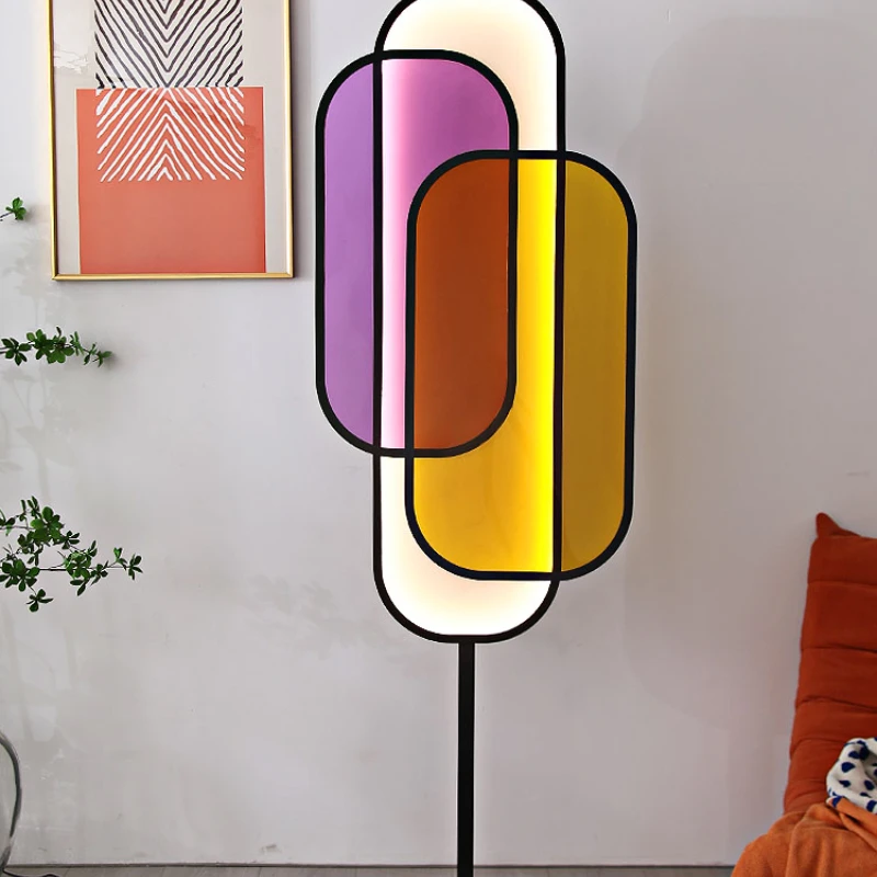 Model Kamer Kleur Vloerlamp Sfeerlicht Lamp in de woonkamer Studeerlamp Decoratieve verkoopkantoorlampen