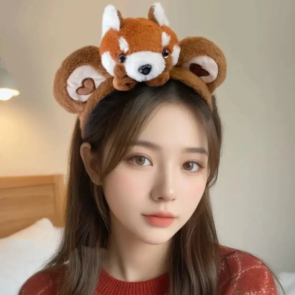 Ikat Rambut Lucu Ringan Ikat Rambut Boneka Rakun yang Dapat Disesuaikan Anti Selip untuk Cosplay