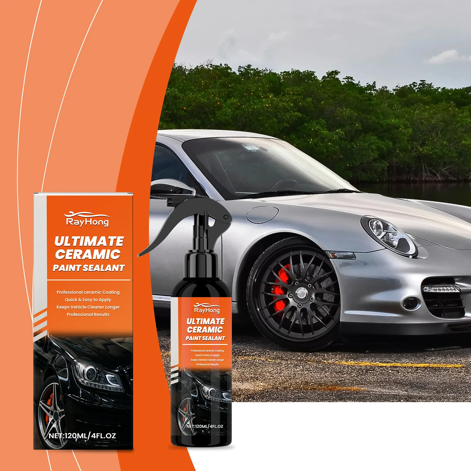 

Ceramic Coating Spray for Cars - Quick Paint Protection, Waterproof & Scratch Resistant, Enhances Shine, Easy DIY Application