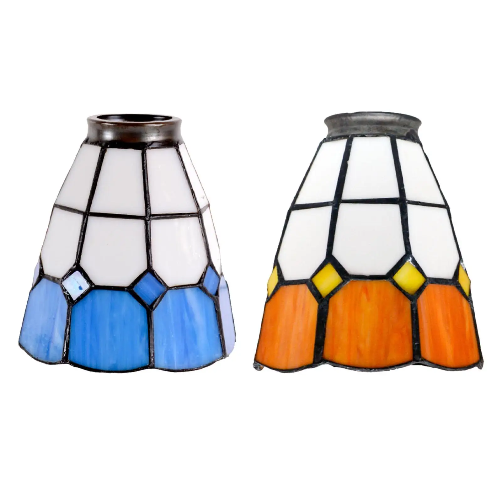 

Glass Lamp Shade Light Cover for E27 Hanging Light Shade Chandelier Cover Lights Fixture for Cafe Living Room Hallway