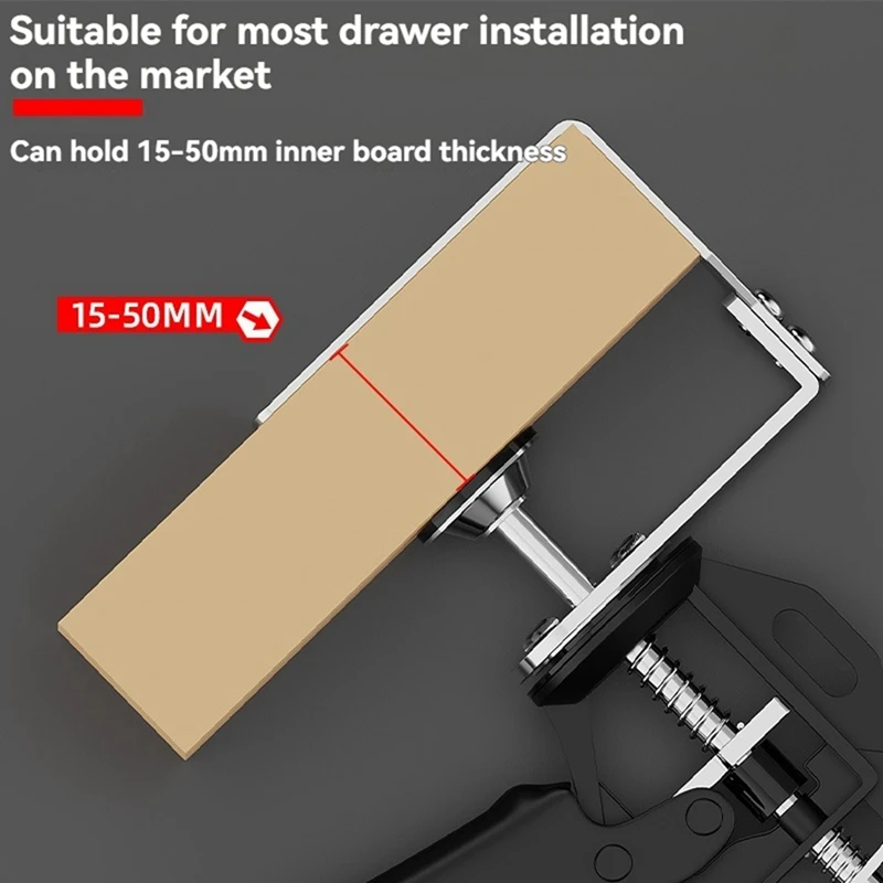 AD33 HOT 2 шт. зажимы для установки передней панели ящика, зажим для двери шкафа, фурнитура, многорегулируемый крепежный зажим для панели ящика