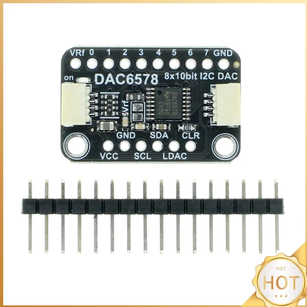 DAC6578 Breakout Board 8-Channel 10-Bit I2C DAC Module STEMMA QT Qwiic Interface 3V-5V Compatible