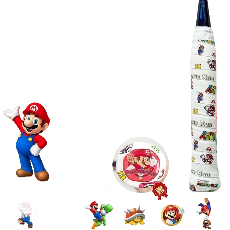 スーパーマリオブラザーズ厚みのある滑り止めバドミントンラケット接着剤タオルテープ吸汗テープラケットパチンコテニスオーバーグリップ