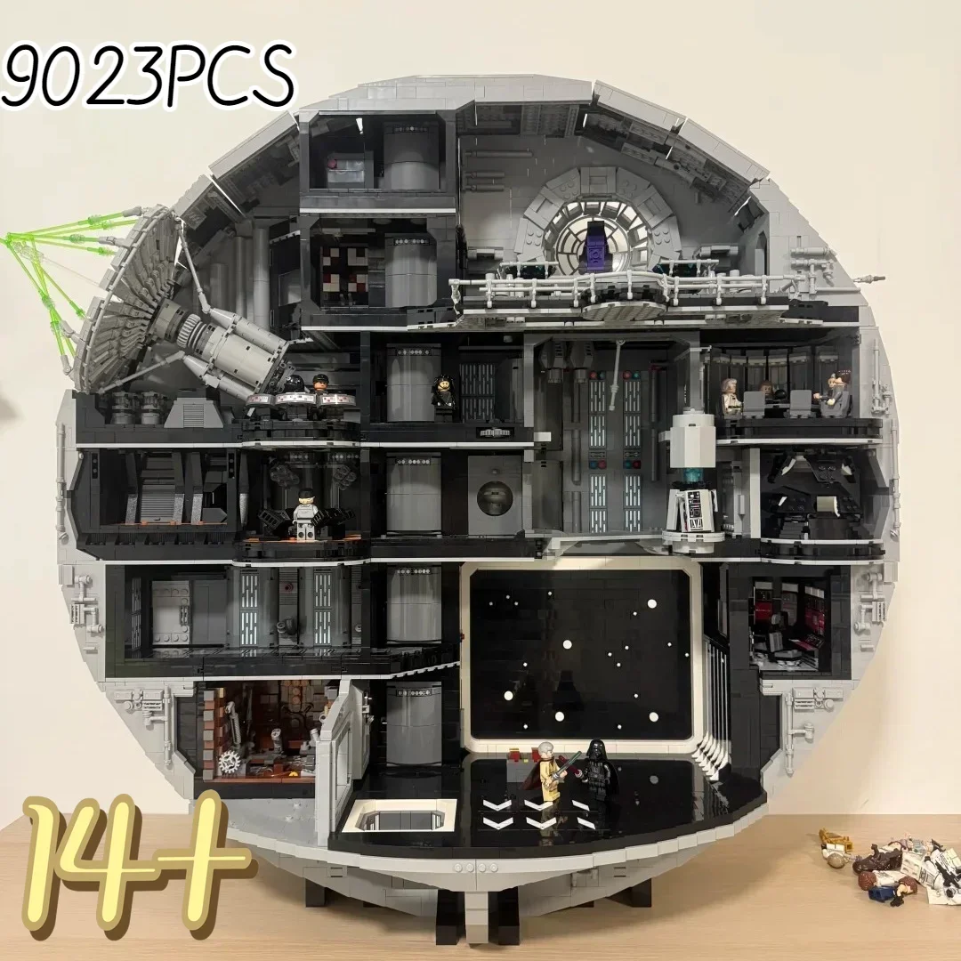 Popular 9023pcs UCS Moc Star Interstellar Conflict Ultimate Largest Star Death Building Block Model Toys Birthday Ornament Gifts view 2