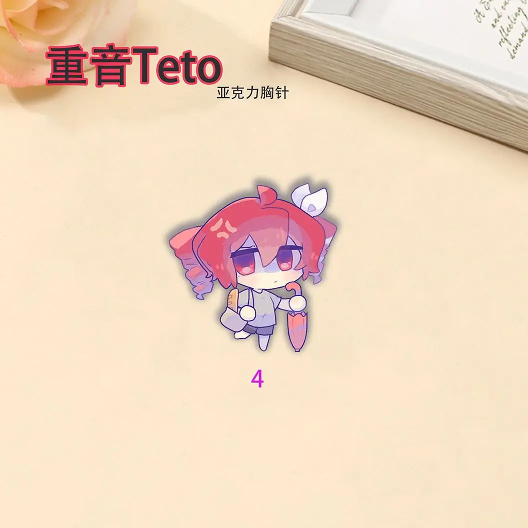 7 個新カサネテトバッジアニメかわいいブローチラペルピン DIY バックパック帽子服アクセサリーグッズクリスマスギフト