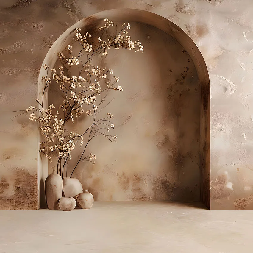 Mehofond Romantic Wide Door Photography Backdrop Kid Baby Shower Adult Pregnant Woman Portrait Boho Wall Decor Studio Background - Image 2