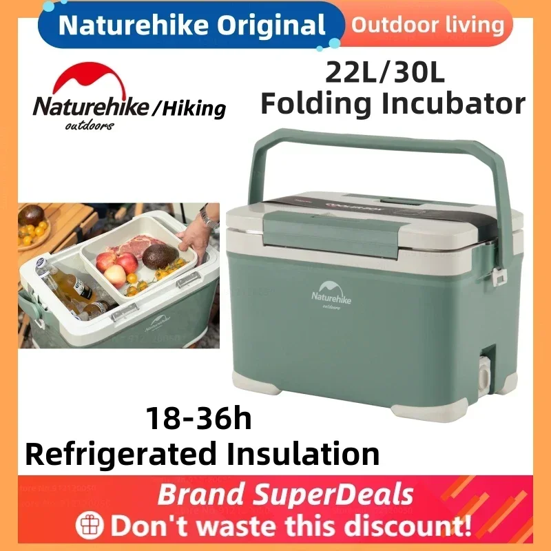 Naturehike Outdoor Mobile Thermal portable Coolers Box Large Capacity Camping Car Lce Picnic Incubator Beach Box Mini Fridge