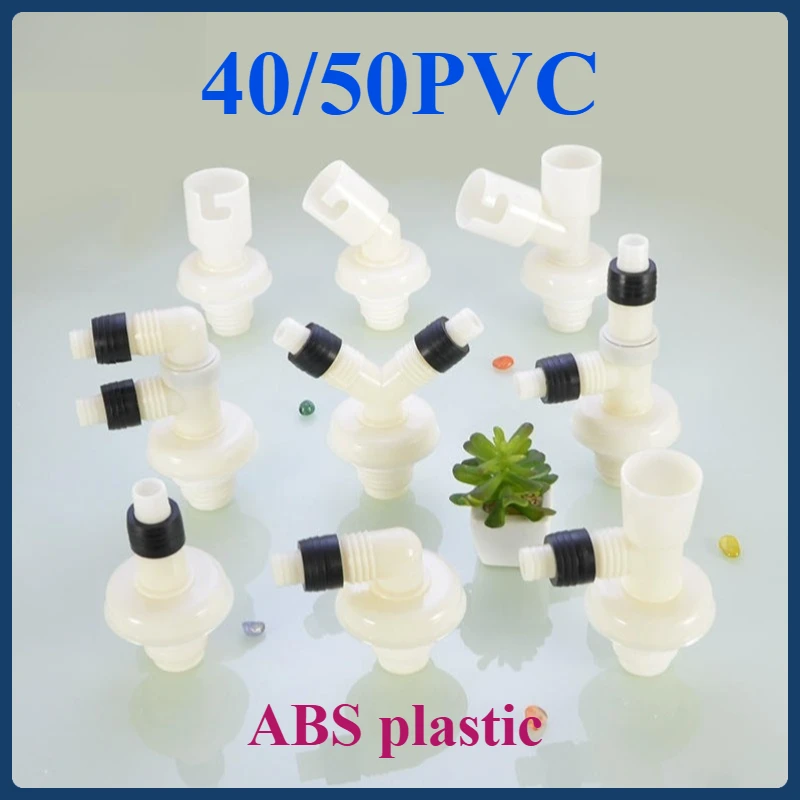 

40/50 PVC Washer Drain Tee - Anti-Bug, Backflow Prevention Joint for Dish Basin, Wash Basin & Drainage