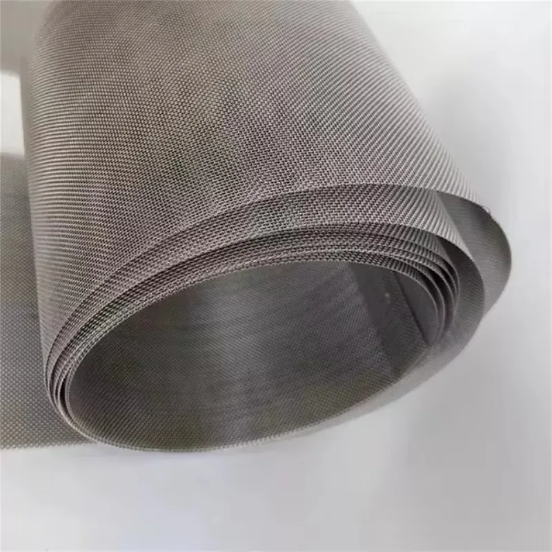 

【From China】Stainless Steel Woven Wire Mesh 325 Mesh 0.035MM Diameter 304 316 Stainless Steel Woven Industrial Accessories Filte