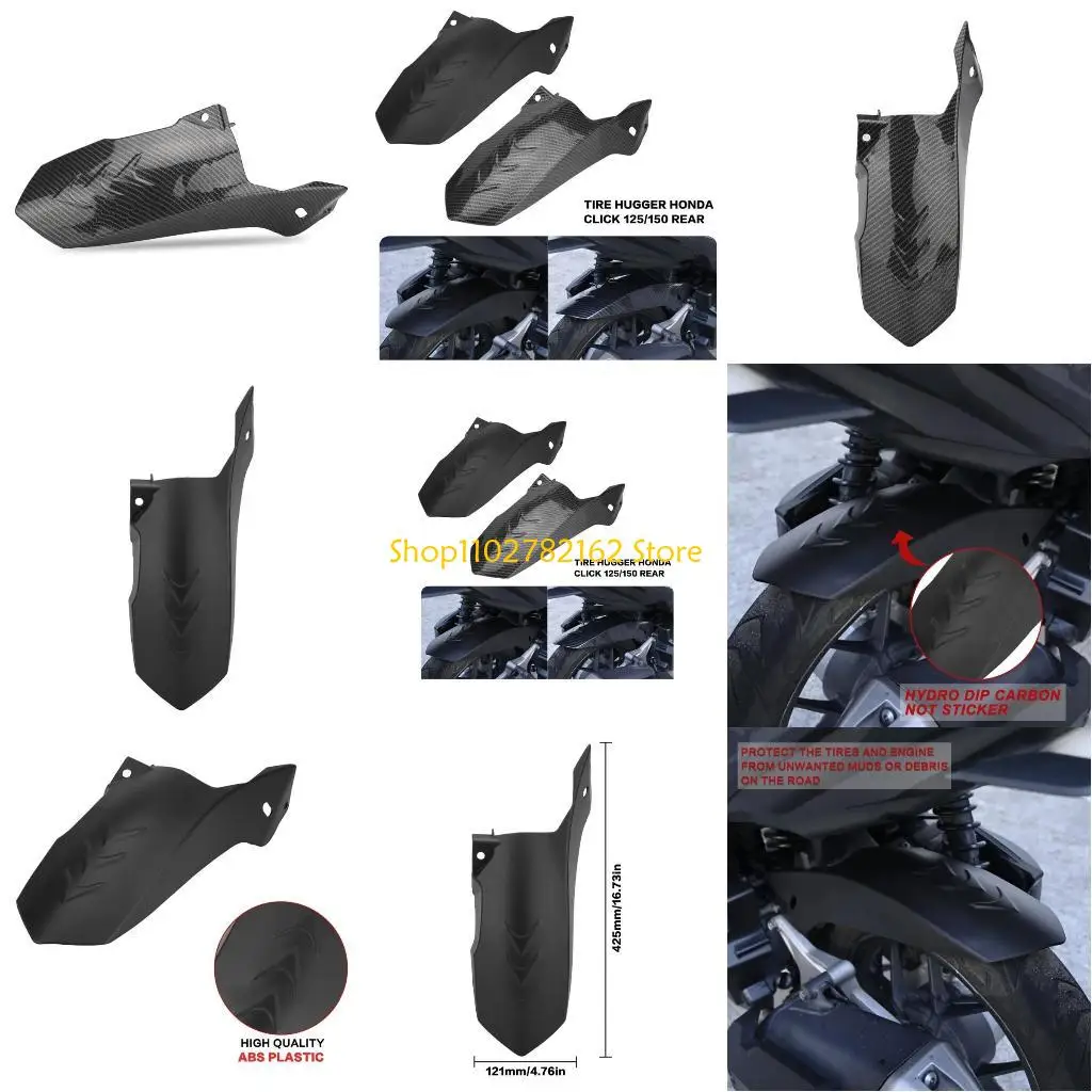 

547B Mud Guard Mud Splash Guard Motorcycle Accessory Rear Tire Mudguards for Click125/150 Mudguard Replacement