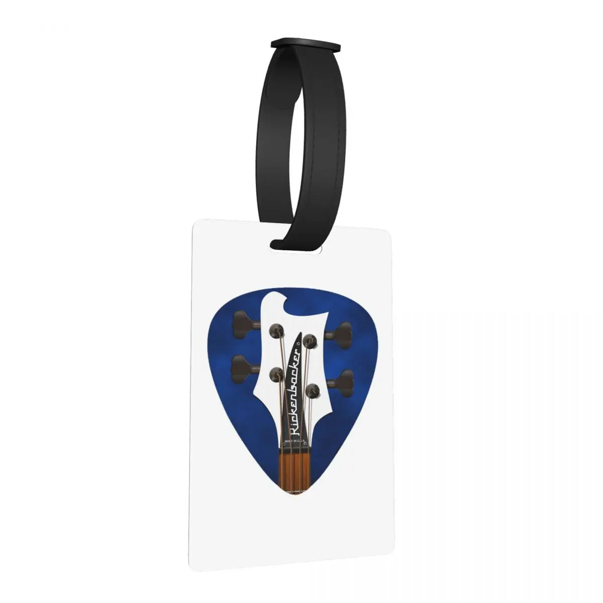 

Guitar Headstock Pick Art Rickenbacker 4003 White Bass Luggage Tags Suitcase Travel Baggage Boarding Tag Label Holder ID Name