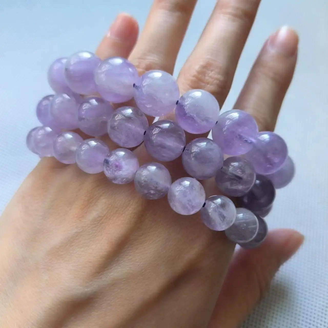 

1pcs/lot Natural Amethyst Single Circle Bead Bracelet crystal Purple fine Various sizes precious accessories gem jewelry taki