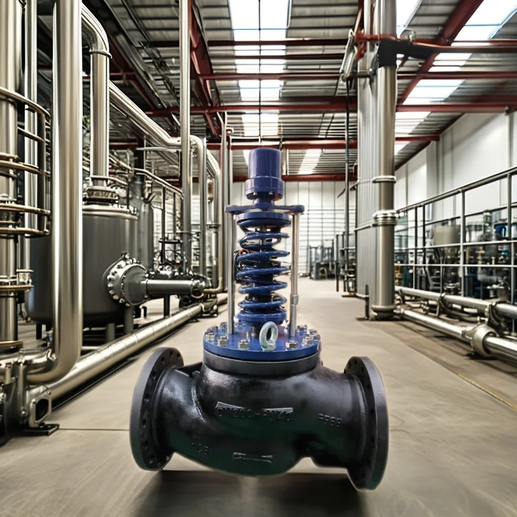 Válvula reguladora de manguito de presión autooperatoria de presión