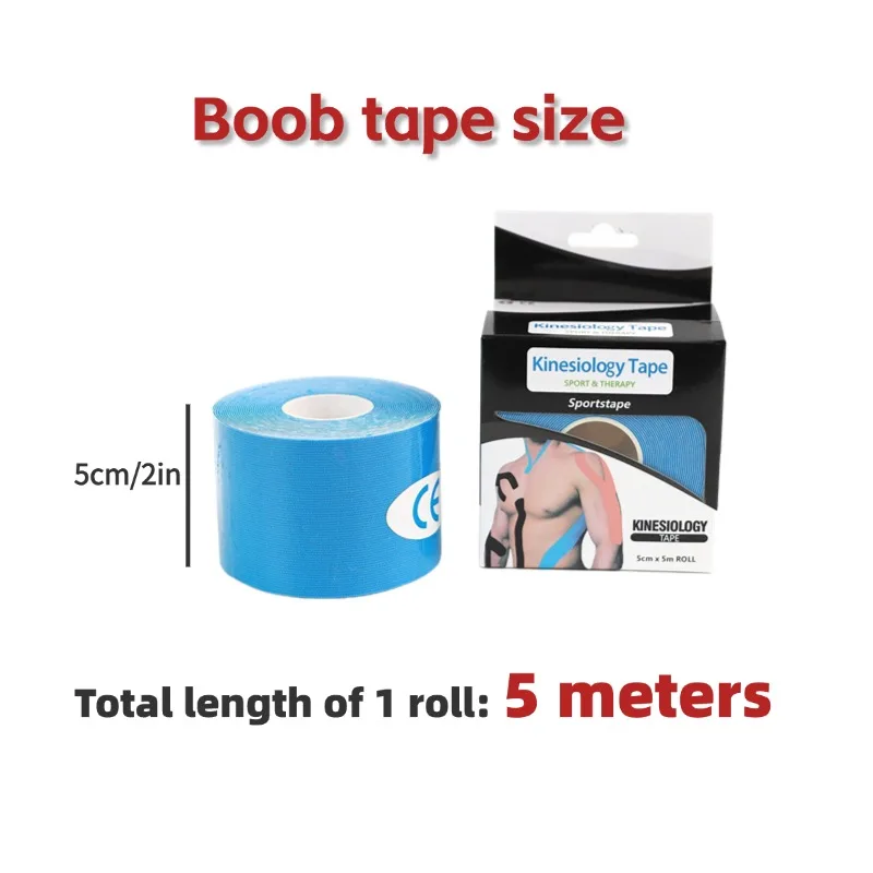 Neues originales elastisches Premium-Sportband aus Baumwolle, Kinesiologie-Tape, Muskelbandage, sportliches Sportband, latexfrei, hypoallergen – Detail 1